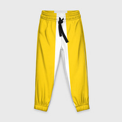 Детские брюки Color yellow white line