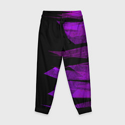 Брюки детские Color purple black stripes, цвет: 3D-принт