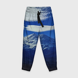 Брюки детские Эльбрус с облаками, цвет: 3D-принт