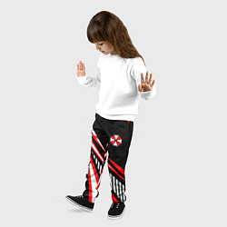 Брюки детские Красный спортивный - Umbrella, цвет: 3D-принт — фото 2