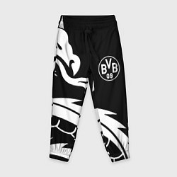 Брюки детские Borussia дракон белый, цвет: 3D-принт