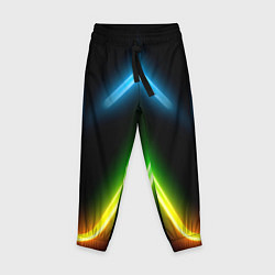 Брюки детские Neon multicolored lines, цвет: 3D-принт