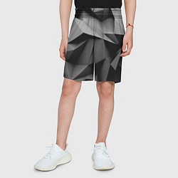 Шорты детские Gray abstraction, цвет: 3D-принт — фото 2