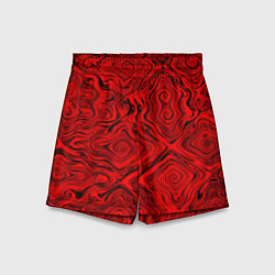 Шорты детские Tie-Dye red, цвет: 3D-принт