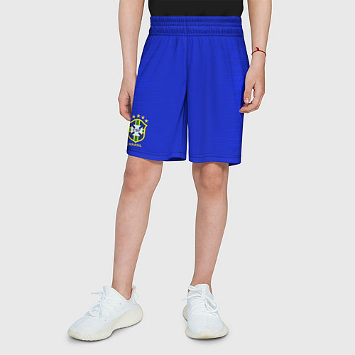 Детские шорты Brazil Team: Home WC 2018 / 3D-принт – фото 3