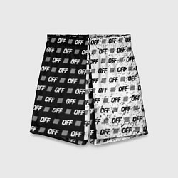 Шорты детские Off-White: Black & White, цвет: 3D-принт