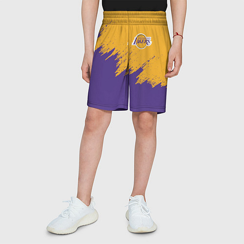 Детские шорты LA LAKERS / 3D-принт – фото 3