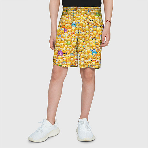 Детские шорты Смайлики Emoji / 3D-принт – фото 3