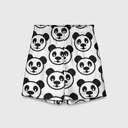 Шорты детские Panda, цвет: 3D-принт