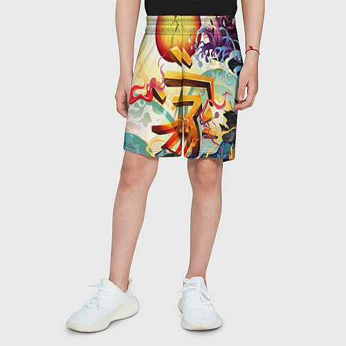 Детские шорты Dsquared tatoo / 3D-принт – фото 3