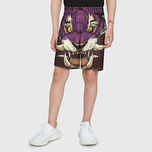 Детские шорты Маска тигра Ханья / 3D-принт – фото 3