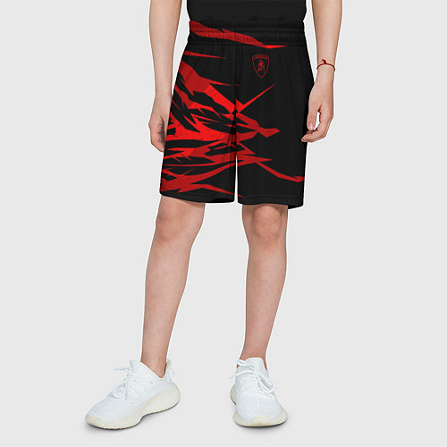 Детские шорты Lamborghini / 3D-принт – фото 3