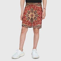 Шорты детские Ковер на стене, цвет: 3D-принт — фото 2