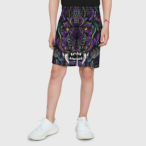 Детские шорты Царь Зверей / 3D-принт – фото 3