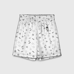 Шорты детские Астронавт и одуванчики, цвет: 3D-принт