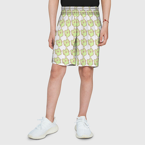 Детские шорты Счастливые лягушки / 3D-принт – фото 3