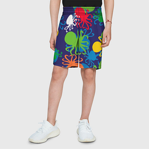 Детские шорты Осьминоги / 3D-принт – фото 3