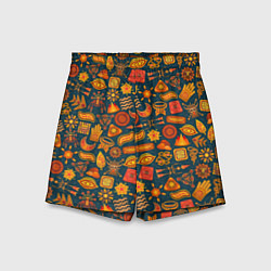Детские шорты Узор из бактерий и не только