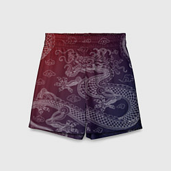 Шорты детские Традиционный китайский дракон, цвет: 3D-принт