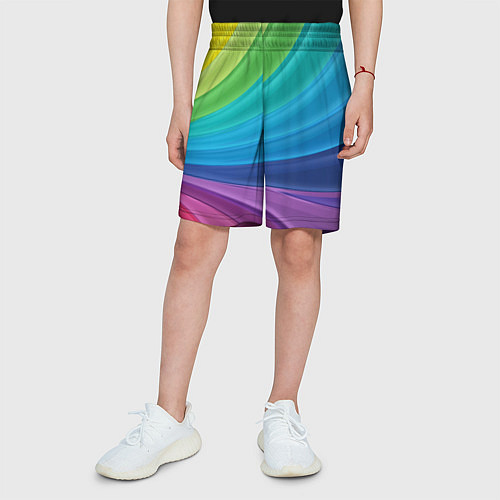 Детские шорты Радуга / 3D-принт – фото 3
