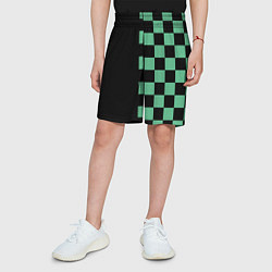 Шорты детские КОСТЮМ TANJIRO KAMADO ТАНДЖИРО, цвет: 3D-принт — фото 2