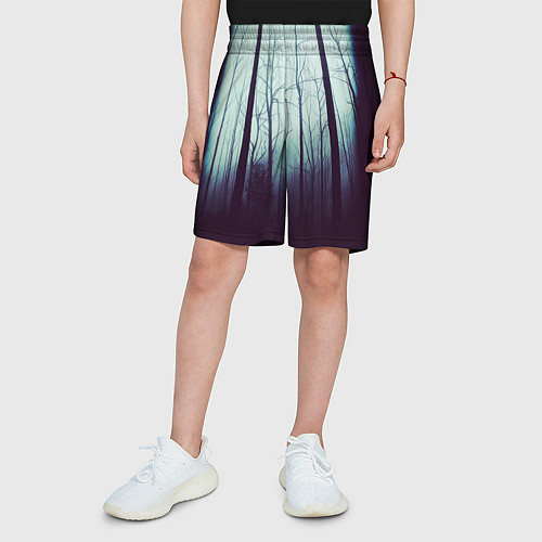 Детские шорты ЖУТКИЙ ЛЕС / 3D-принт – фото 3