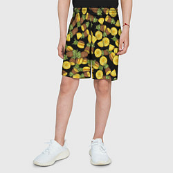 Шорты детские Ананасы, цвет: 3D-принт — фото 2