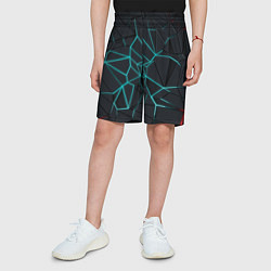 Шорты детские Геометрический фон, цвет: 3D-принт — фото 2