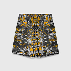 Шорты детские Жёлтый каменный дракон, цвет: 3D-принт