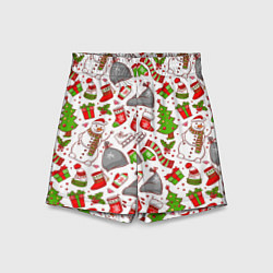 Шорты детские Новый Год!, цвет: 3D-принт