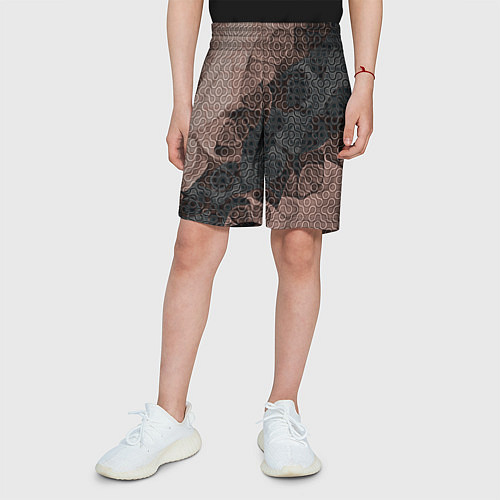 Детские шорты Коллекция Journey Шоколад 566-974 Дополнение / 3D-принт – фото 3