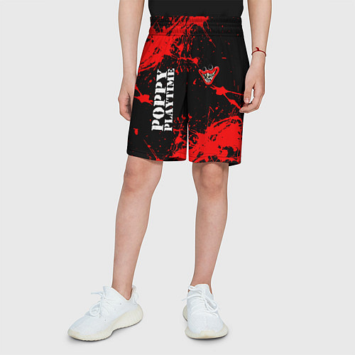 Детские шорты POPPY PLAYTIME ИГРА ПОППИ ПЛЕЙТАЙМ ХАГГИ ВАГГИ / 3D-принт – фото 3