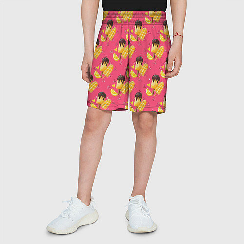 Детские шорты Мороженое лимон / 3D-принт – фото 3