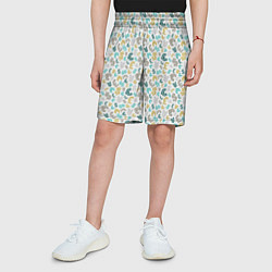 Шорты детские Знаки Денежных Валют, цвет: 3D-принт — фото 2