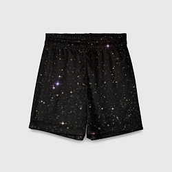 Шорты детские Ночное звездное небо, цвет: 3D-принт