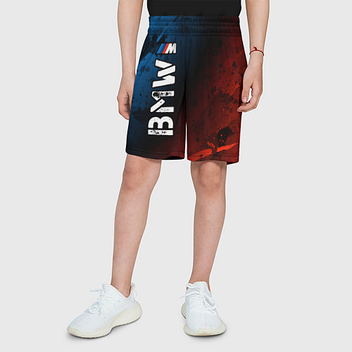Детские шорты БМВ BMW Краски / 3D-принт – фото 3