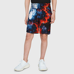 Шорты детские 3D ЯДЕРНЫЙ КОСМИЧЕСКИЙ ВЗРЫВ ОГОНЬ, цвет: 3D-принт — фото 2