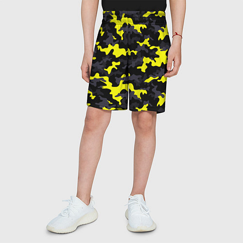 Детские шорты Black Camo / 3D-принт – фото 3