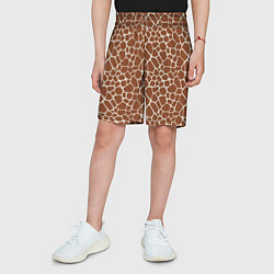 Шорты детские Шкура Жирафа - Giraffe, цвет: 3D-принт — фото 2