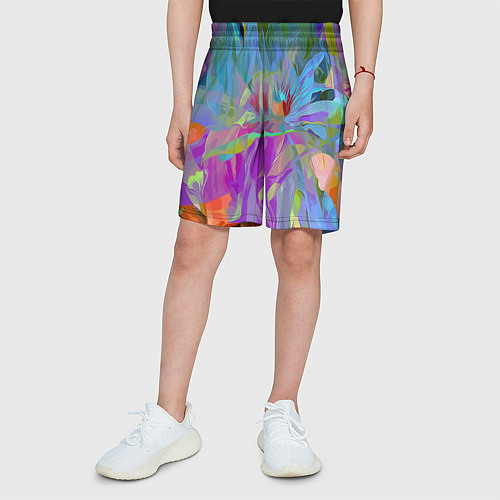 Детские шорты Abstract color pattern Summer 2022 / 3D-принт – фото 3