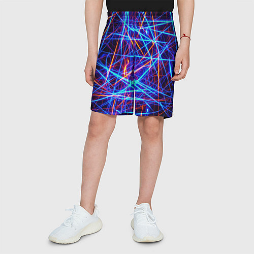 Детские шорты Neon pattern Fashion 2055 / 3D-принт – фото 3