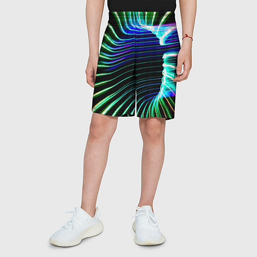 Детские шорты Portal Fashion pattern Neon / 3D-принт – фото 3