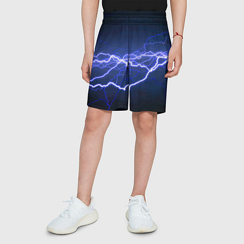 Детские шорты Lightning Fashion 2025 Neon / 3D-принт – фото 3