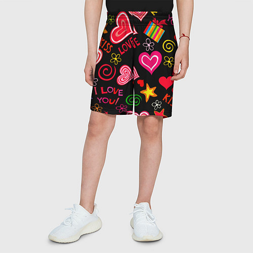 Детские шорты Я ЛЮБЛЮ ТЕБЯ РОДНАЯ! / 3D-принт – фото 3