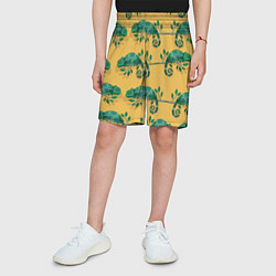 Шорты детские Хамелеон принт, цвет: 3D-принт — фото 2