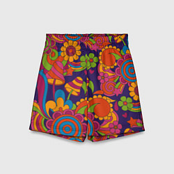 Шорты детские Психоделический сюжет, цвет: 3D-принт