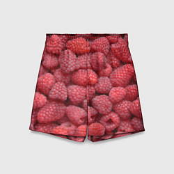 Шорты детские Малина - ягоды, цвет: 3D-принт