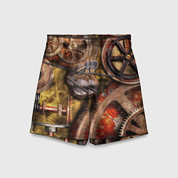 Детские шорты Механистическая композиция из шестерёнок и цепей С