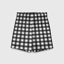 Шорты детские Black and white trendy checkered pattern, цвет: 3D-принт