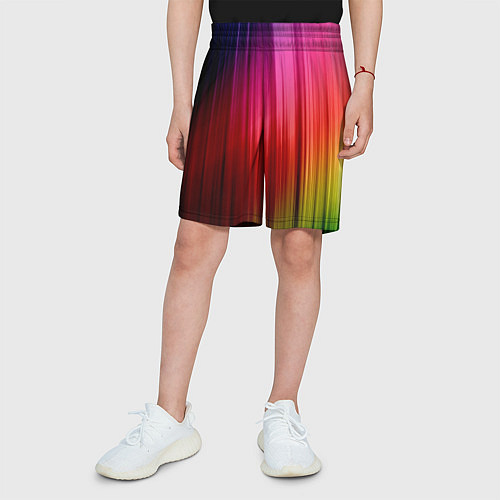 Детские шорты Цветной спектр / 3D-принт – фото 3